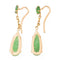 Boucles d'oreilles Boucles d'oreilles Or jaune Jade Jadéite 58 Facettes 2432032CN