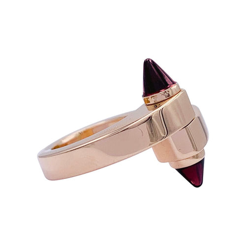 Bague 52 Bague Cartier, "Menottes", or rose, grenats rhodolites. 58 Facettes 32791