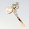Bague 58 Bague Toi & Moi diamants et perle 58 Facettes 22327-0067
