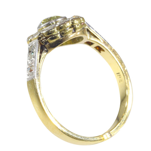 Bague 55 Bague de fiançailles, diamant, or 58 Facettes 23081-0049