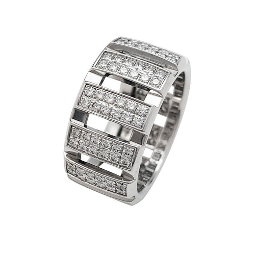 Bague 52 Bague Chaumet, "Class One", or blanc, diamants. 58 Facettes 30988