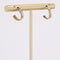 Boucles d'oreilles Demi créoles 3 ors 58 Facettes CVBO17