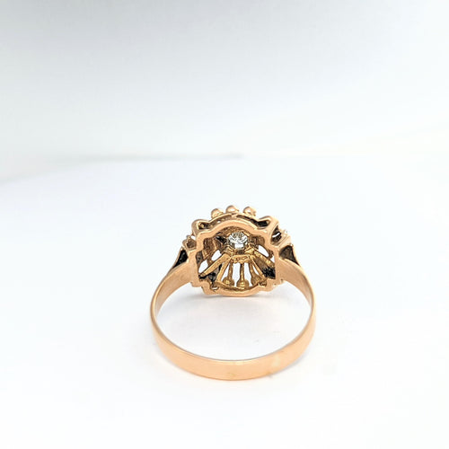 Bague Bague en or jaune et diamant 58 Facettes 20762
