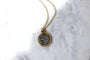 Collier Sautoir grenat et pièce romaine Déesse Diane 58 Facettes