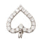Pendentif Pendentif Coeur Or blanc Diamant 58 Facettes 2432012CN