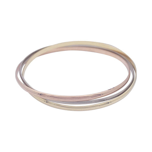 Bracelet Bracelet Cartier, "Trinity", trois tons d'or. 58 Facettes 33329