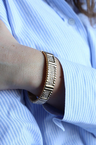 Bracelet Bracelet Manchette Or jaune Diamant 58 Facettes 1718909CN