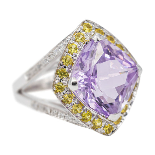 Bague 51 Mauboussin Bague Fou de toi Or blanc Améthyste 58 Facettes 2543064CN