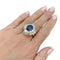 Bague 54 Bague à entourage, saphir et diamants. 58 Facettes 31629