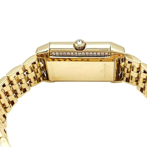 Montre Montre Jaeger Lecoultre "Reverso Duetto" en or jaune, nacre et diamants. 58 Facettes 32208