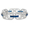 Bracelet Bracelet Art Déco en platine, diamants et saphirs. 58 Facettes 31165