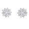 Boucles d'oreilles Boucles d'oreilles Van Cleef & Arpels "Lotus" or blanc, diamants. 58 Facettes 33565