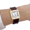 Montre Montre Cartier ,"Santos Dumont", or jaune, cuir. 58 Facettes 33205