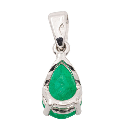 Pendentif Pendentif Or blanc Emeraude 58 Facettes 2594209CD