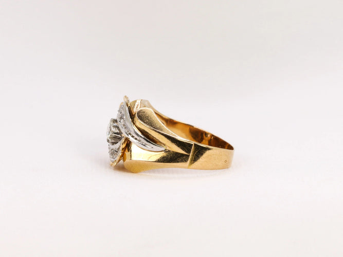 Bague Bague Tank en or et diamants 58 Facettes 446