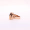 Bague Bague Tank pierre blanches, rubis 58 Facettes