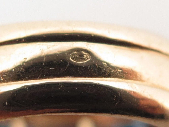 Bague 52 vintage bague CARTIER odin en or jaune 18k 6 saphirs 58 Facettes 255490