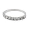 Bague 55 Bague Demi alliance Or blanc Diamant 58 Facettes 2601751CN
