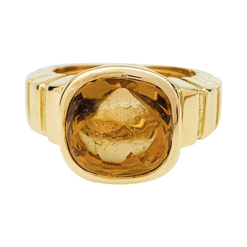Bague 53 Bague Van Cleef & Arpels "Façade" en or jaune, citrine. 58 Facettes 31759
