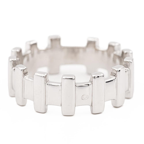 Bague 64 Zolotas Bague Alliance Or blanc 58 Facettes 2057825CN