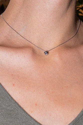 Collier Collier Pendentif Or blanc Diamant 58 Facettes 2737238CN