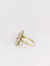 Bague Bague plaque Art-Déco Or jaune Platine Diamants 58 Facettes J148