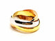Bague 47 Cartier Bague Alliance Trinity Or jaune 58 Facettes 1512616CN