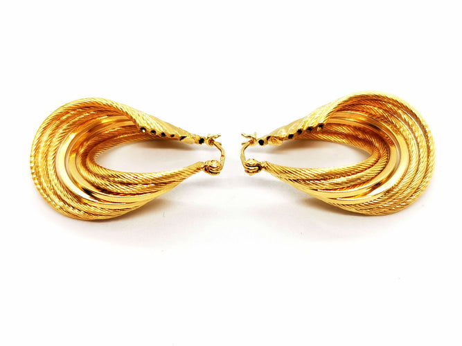 Boucles d'oreilles Boucles d'oreilles Créoles Or jaune 58 Facettes 1643998CN