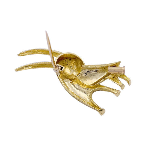 Broche Broche "Bouquetin" en or jaune. 58 Facettes 32331