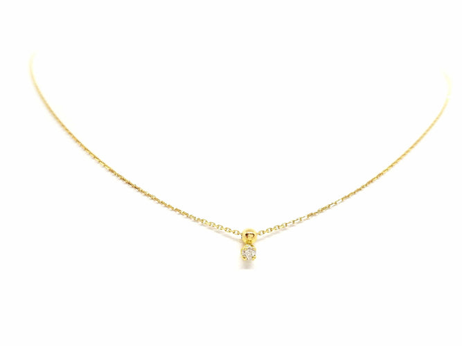 Collier Collier Chaîne + pendentif Or jaune Diamant 58 Facettes 579126RV