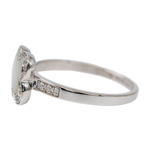Bague 51 Mauboussin Bague Trèfle de Toi Or blanc Nacre 58 Facettes 2542128CN