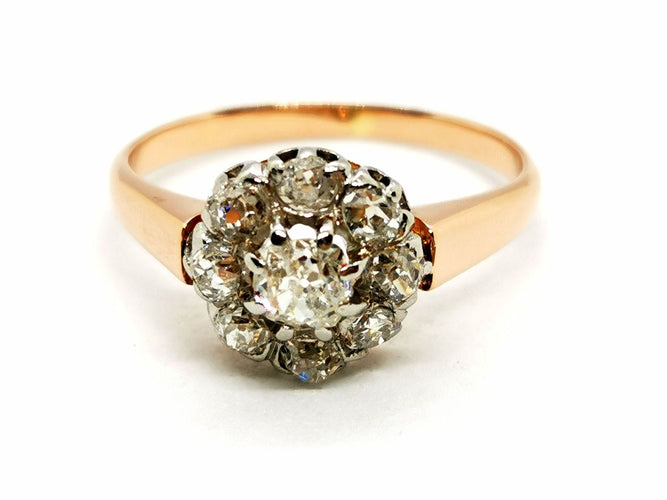 Bague 50 Bague Art déco Or rose Diamant 58 Facettes 1512560CN