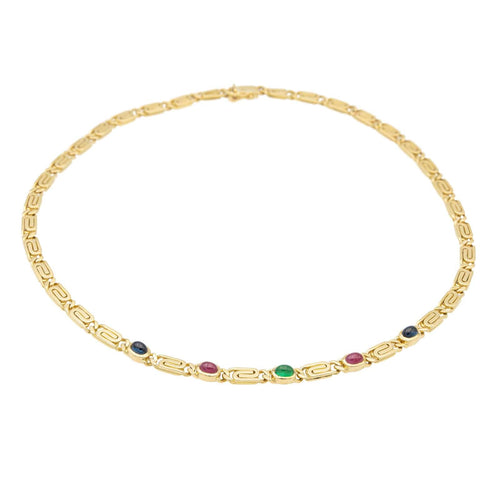 Collier Collier Maille souple Or jaune Emeraude 58 Facettes 2377936CN