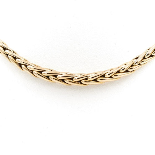Collier Caplain Saint André Collier Maille palmier Or jaune Saphir 58 Facettes 1913087CN