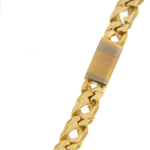 Bracelet Bracelet homme plaques 3 ors 58 Facettes 26762