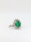 Bague Bague marguerite émeraude et diamants 58 Facettes 617