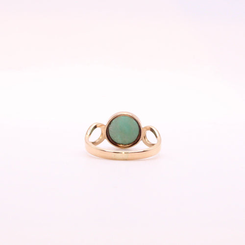 Bague Bague pierre verte Or jaune 58 Facettes