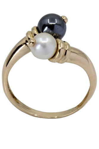 Bague BAGUE TOI ET MOI PERLES 58 Facettes 056681