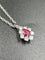 Pendentif CARL BUCHERER - Pendentif Or blanc Rubis Diamants 58 Facettes