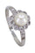Bague 52 BAGUE ART-DÉCO OR BLANC PERLE ET DIAMANTS 58 Facettes 078471