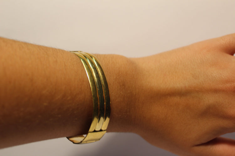 Bracelet Bracelet Trois rangs Or jaune 58 Facettes 10849