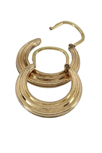 Boucles d'oreilles CRÉOLES MODERNES 58 Facettes 039371