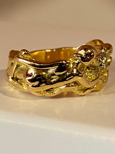 Bague 50 Bague en Or jaune, diamant 58 Facettes