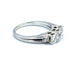 Bague Bague trilogie or blanc 18k et diamants 58 Facettes