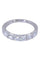 Bague 51 Demi-alliance or blanc diamants 58 Facettes 079291