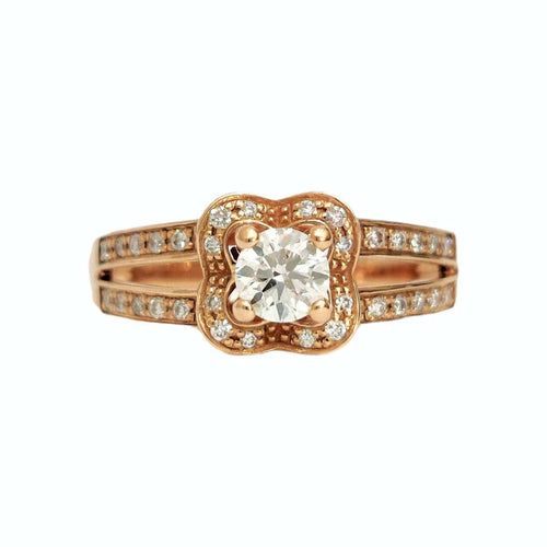 Bague 53 Bague Mauboussin Chance of Love n°3 or rose 58 Facettes 1-1080/1
