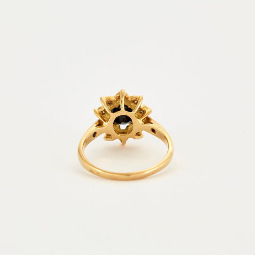 Bague 57 Bague Marguerite Saphir Diamants 58 Facettes 230434