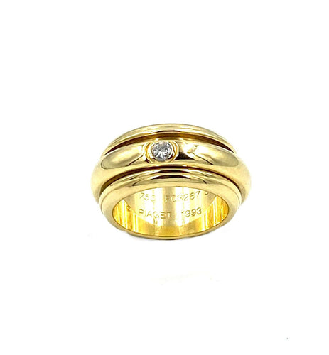 Bague Piaget. Bague or jaune 18K et diamant 58 Facettes