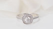 Bague 53 Solitaire en Or blanc et diamants 58 Facettes 31789/31786