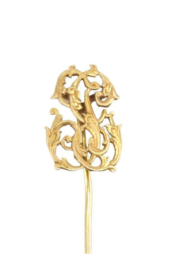 Broche ÉPINGLE ANCIENNE MONOGRAMME 58 Facettes 050921
